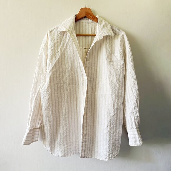Zara Striped Button Down Shirt - Picture 1 of 1